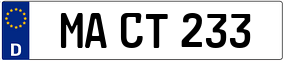 Trailer License Plate